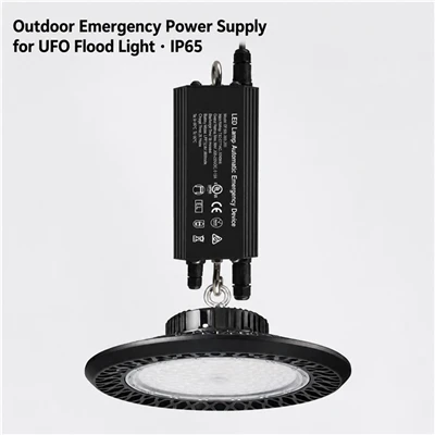 IP65 Εξωτερική τροφοδοσία LED έκτακτης ανάγκης για UFO High Bay Light 300W Συμβατή έξοδο έκτακτης ανάγκης 30W